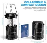 SSAV Collapsible LED Camping Lantern – 30 LEDs, 360° Light, IP44 Water Resistant (Black, 4 Pack) - Image 5