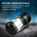 SSAV Collapsible LED Camping Lantern – 30 LEDs, 360° Light, IP44 Water Resistant (Black, 4 Pack) - Image 4