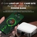 SSAV Rechargeable Magnetic LED Puck Light – 4000mAh Battery, 360° Illumination, Portable Work Light (Black, 1 Pack) - Image 3