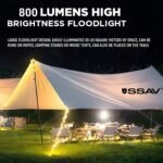 SSAV Rechargeable Magnetic LED Puck Light – 4000mAh Battery, 360° Illumination, Portable Work Light (Black, 1 Pack) - Image 8