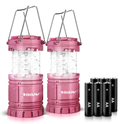 Pink LED camping lanterns, USA