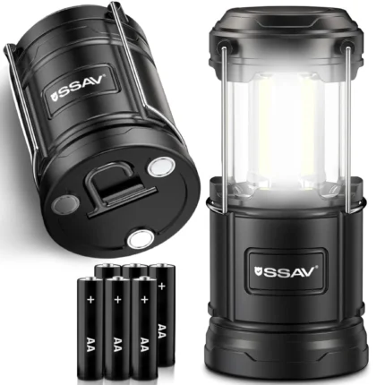 Portable LED camping lantern with AA batteries USA